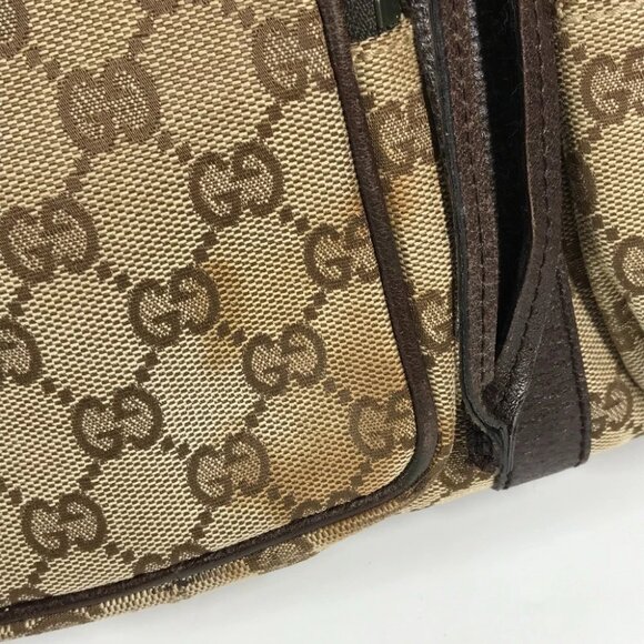 GUCCI 114552 GG logo backpack Bag Backpack GGCanvas/Leather Beige/Dark brown - Picture 3 of 16